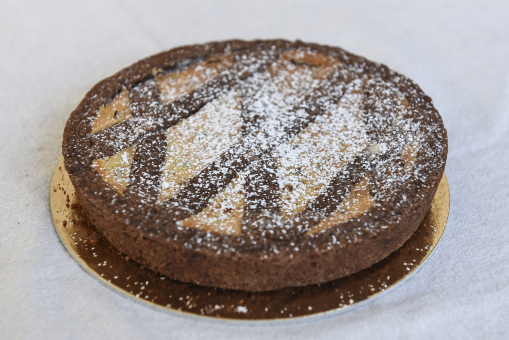 FROLLA AL CACAO CON CREMA DI RICOTTA, ARANCIA CANDITA E GOCCE DI CIOCCOLATO FONDENTE